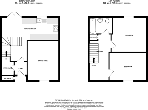 Bubwith Close, Chard, Somerset, TA20 floorplan