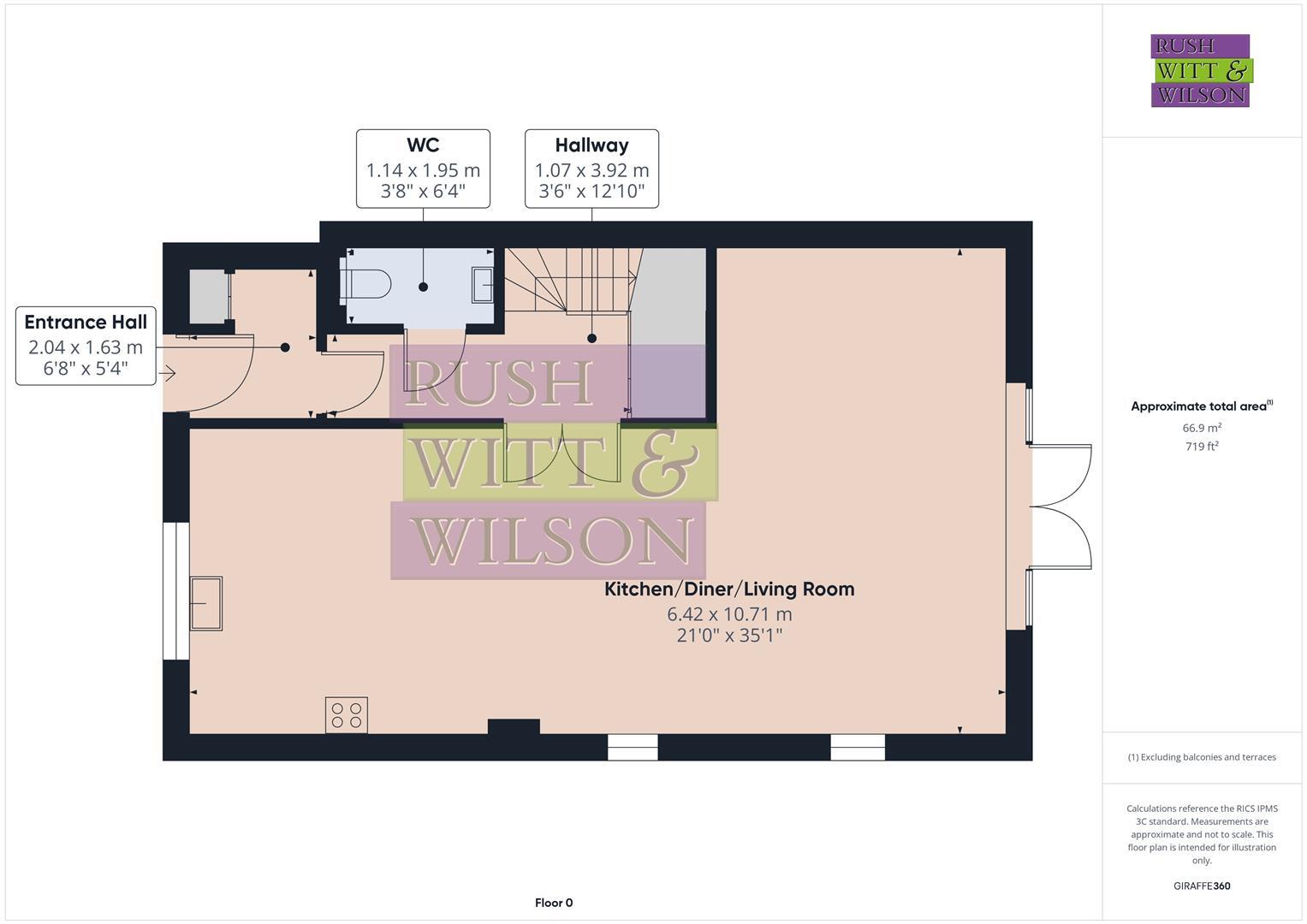 Telham Close, Battle floorplan