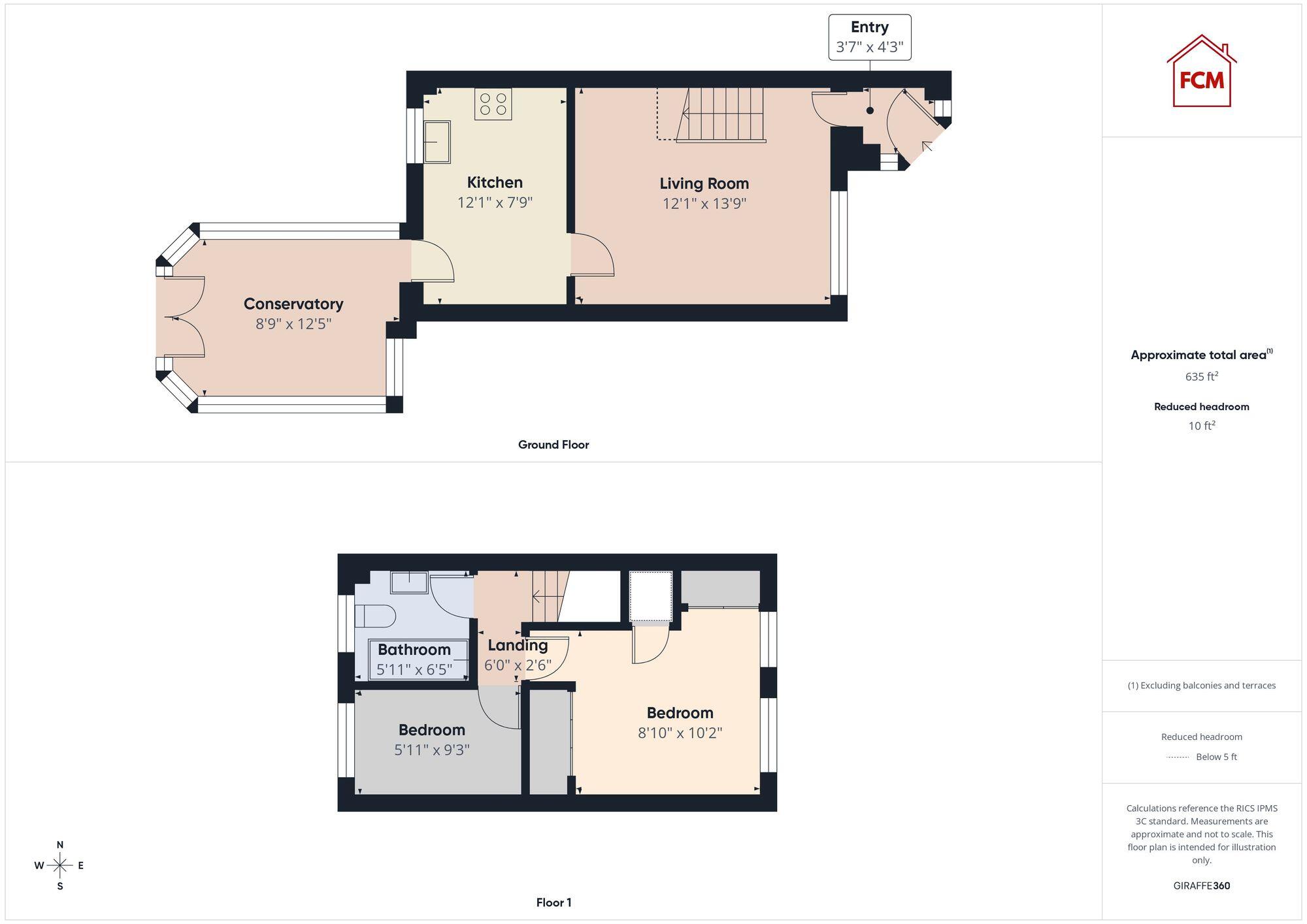 3 Laurel Bank, Whitehaven, CA28 floorplan