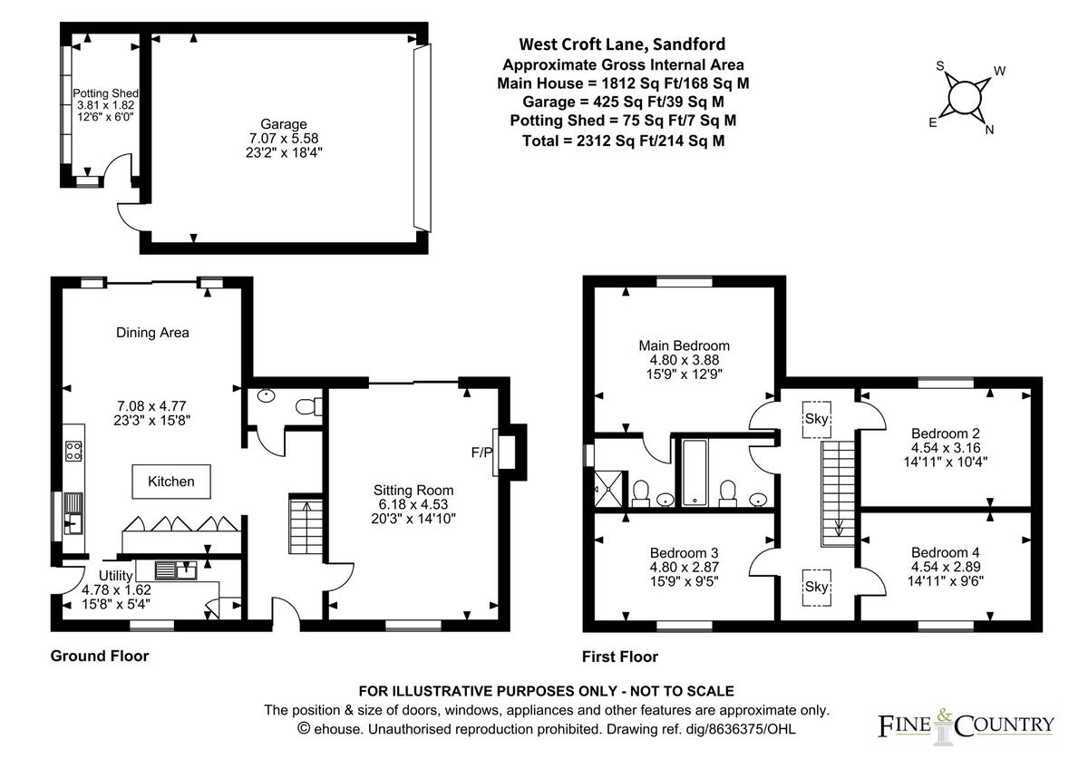 2, West Croft Lane, Sandford, BS25 floorplan