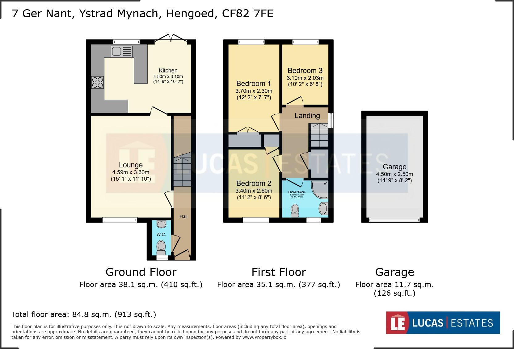 Ger Nant, Ystrad Mynach floorplan