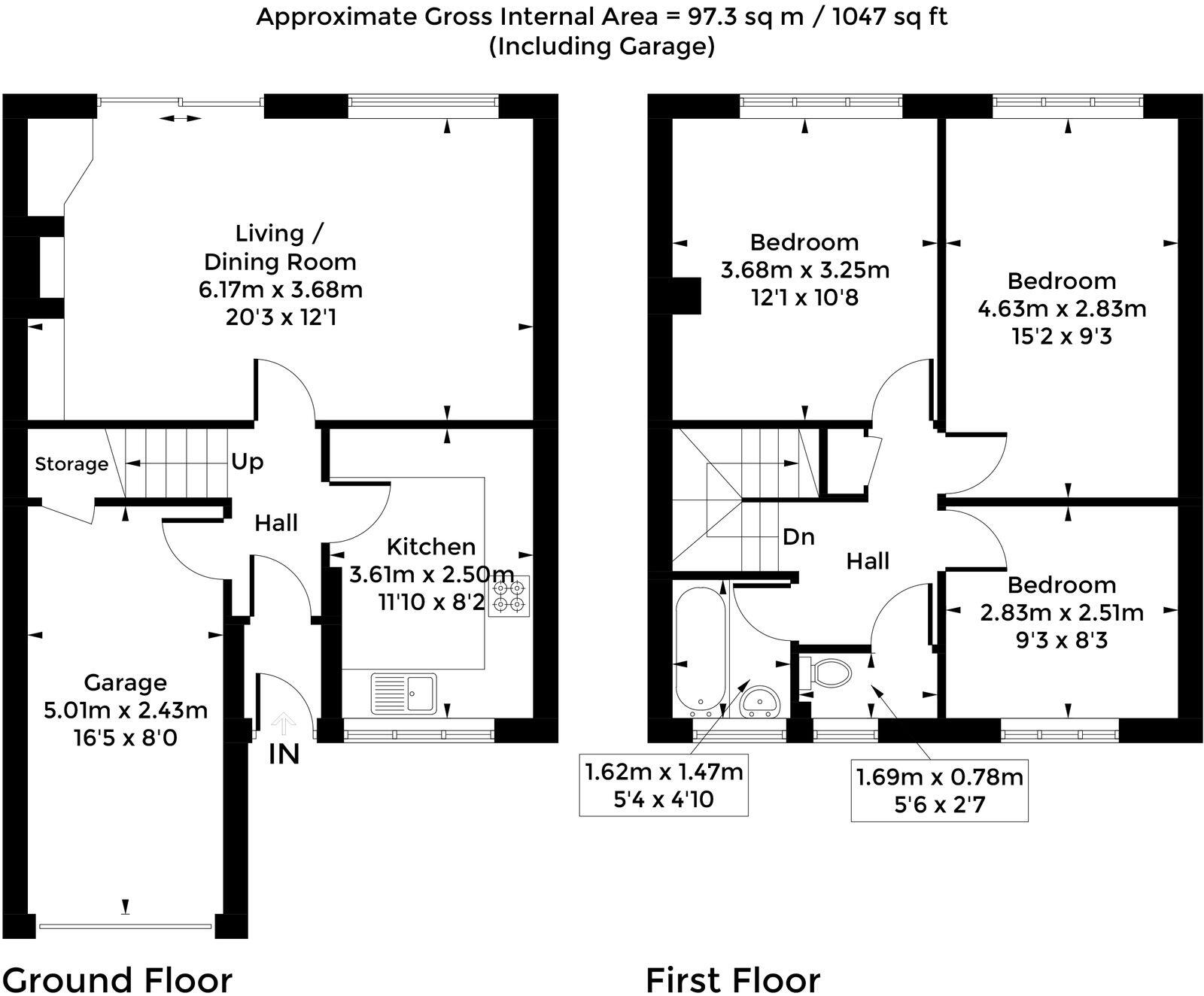 Marlborough Crescent, Woodstock, OX20 floorplan