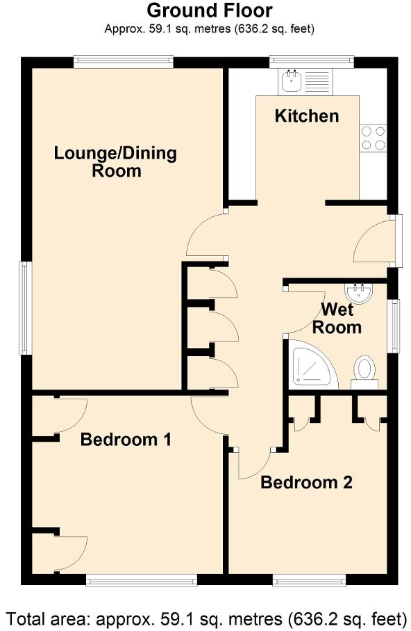 47, Danesfield Drive, Leominster, HR6 8HP floorplan