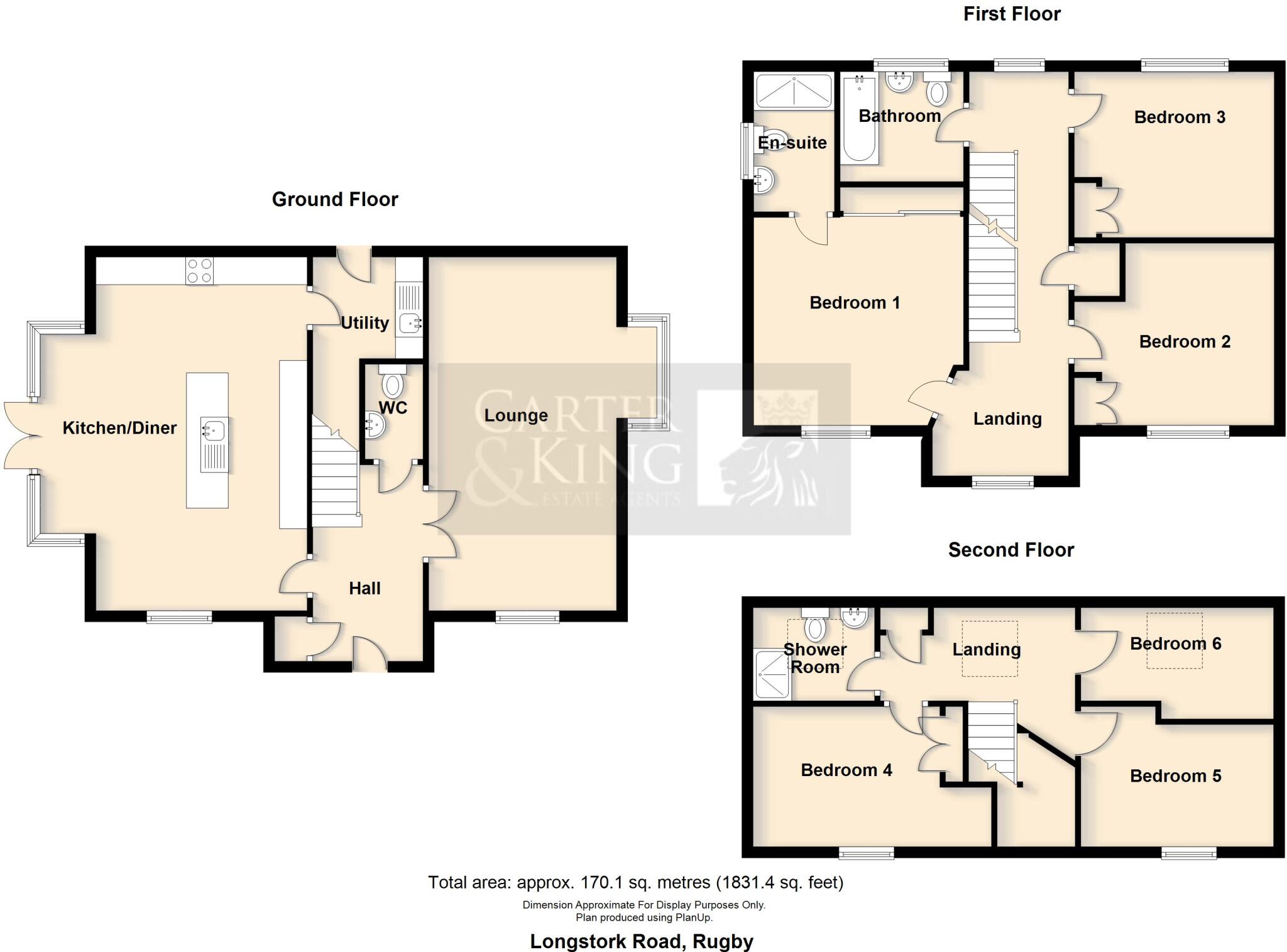 Longstork Road, Coton Park, Rugby floorplan