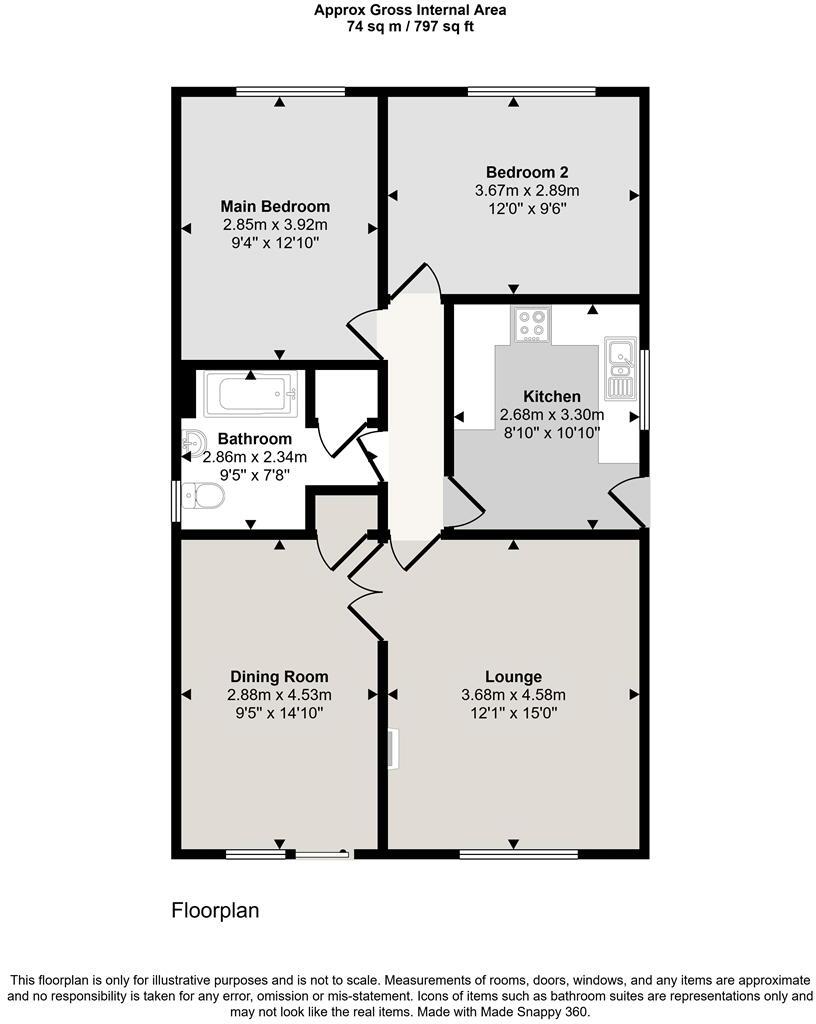 Throstle Nest Road, Silsden floorplan