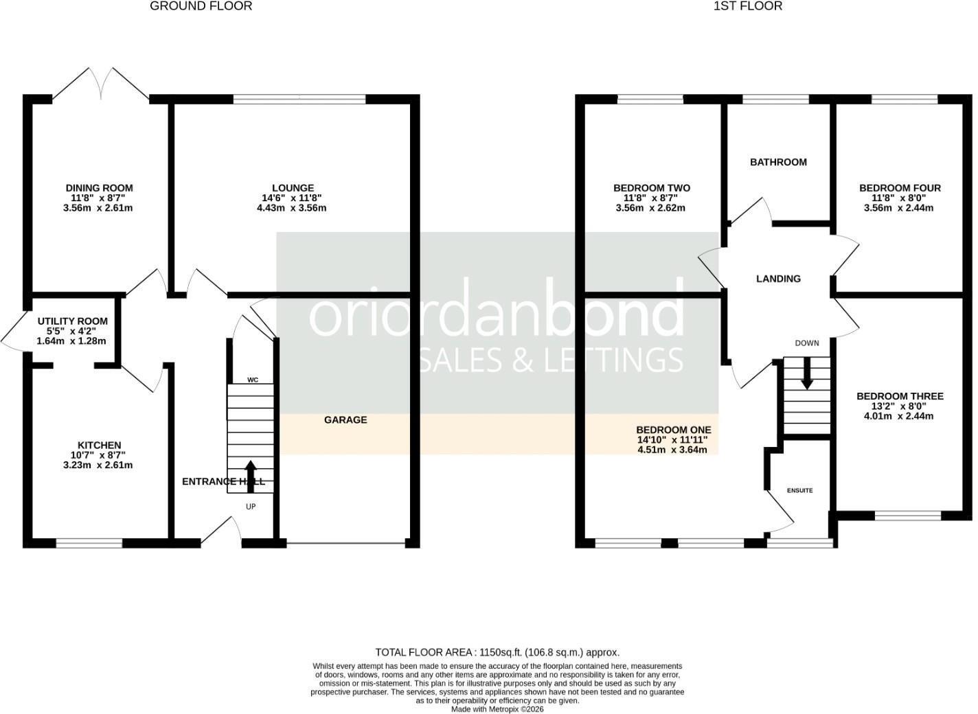 Stoke Firs Close, Wootton Fields, Northampton NN4 floorplan