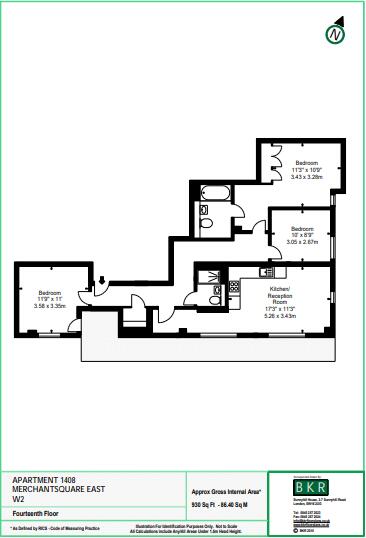 Merchant Square, East Harbet Road, W2 floorplan
