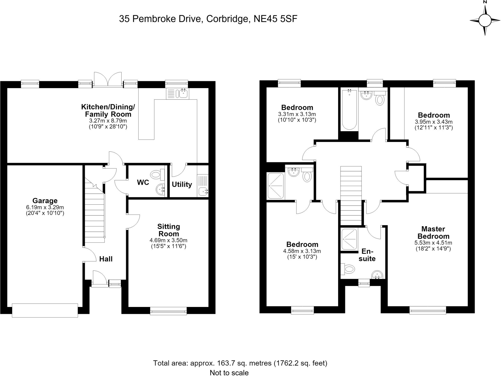 Pembroke Drive, Roman Heights, Corbridge, NE45 floorplan