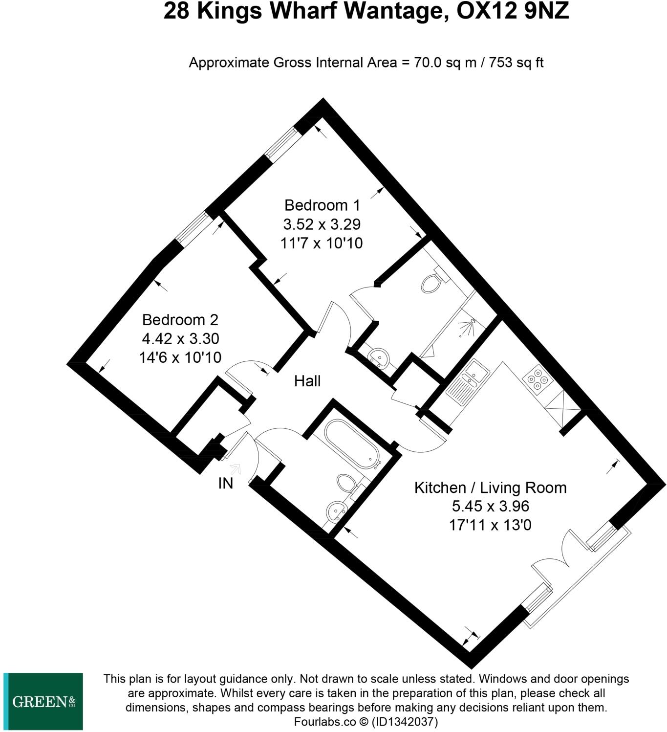 Kings Wharf, Wantage floorplan