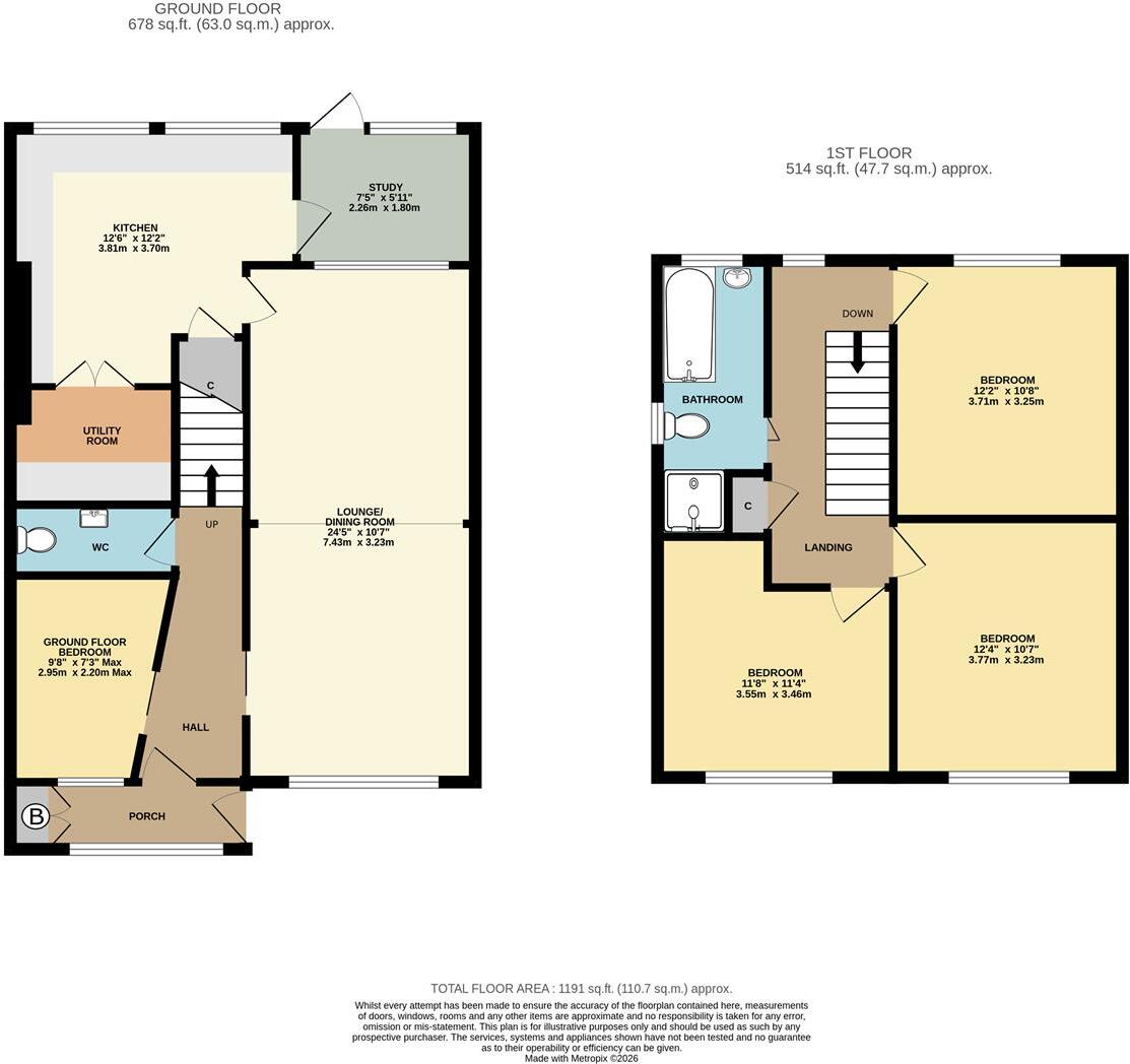 Lower Road, Barnacle, Warwickshire, CV7 9LD floorplan