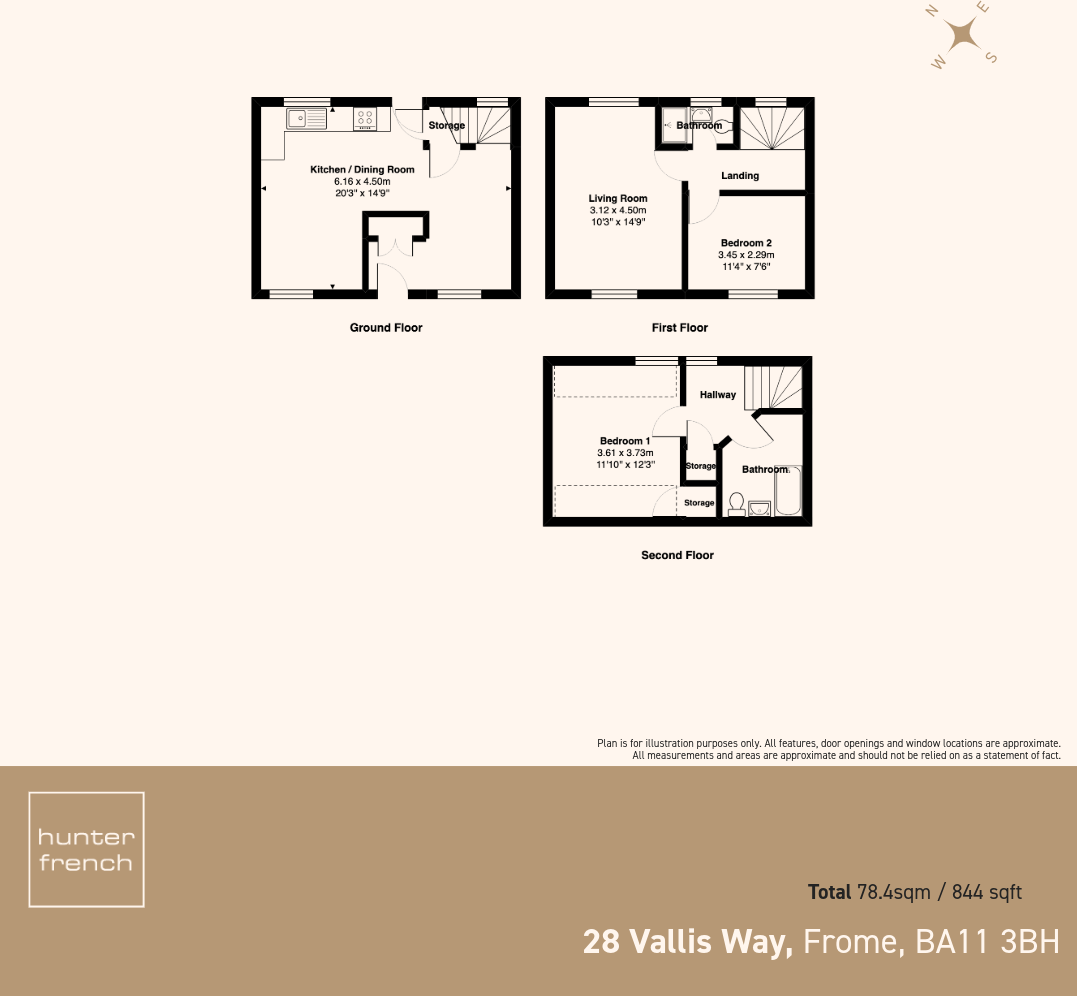 Vallis Way, Frome, BA11 3BH floorplan