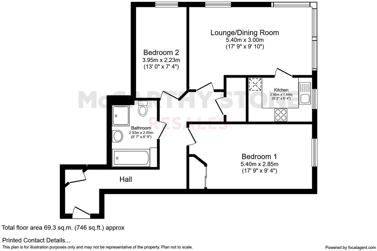 Farringford Court, Avenue Road, Lymington, Hampshire, SO41 9PA floorplan