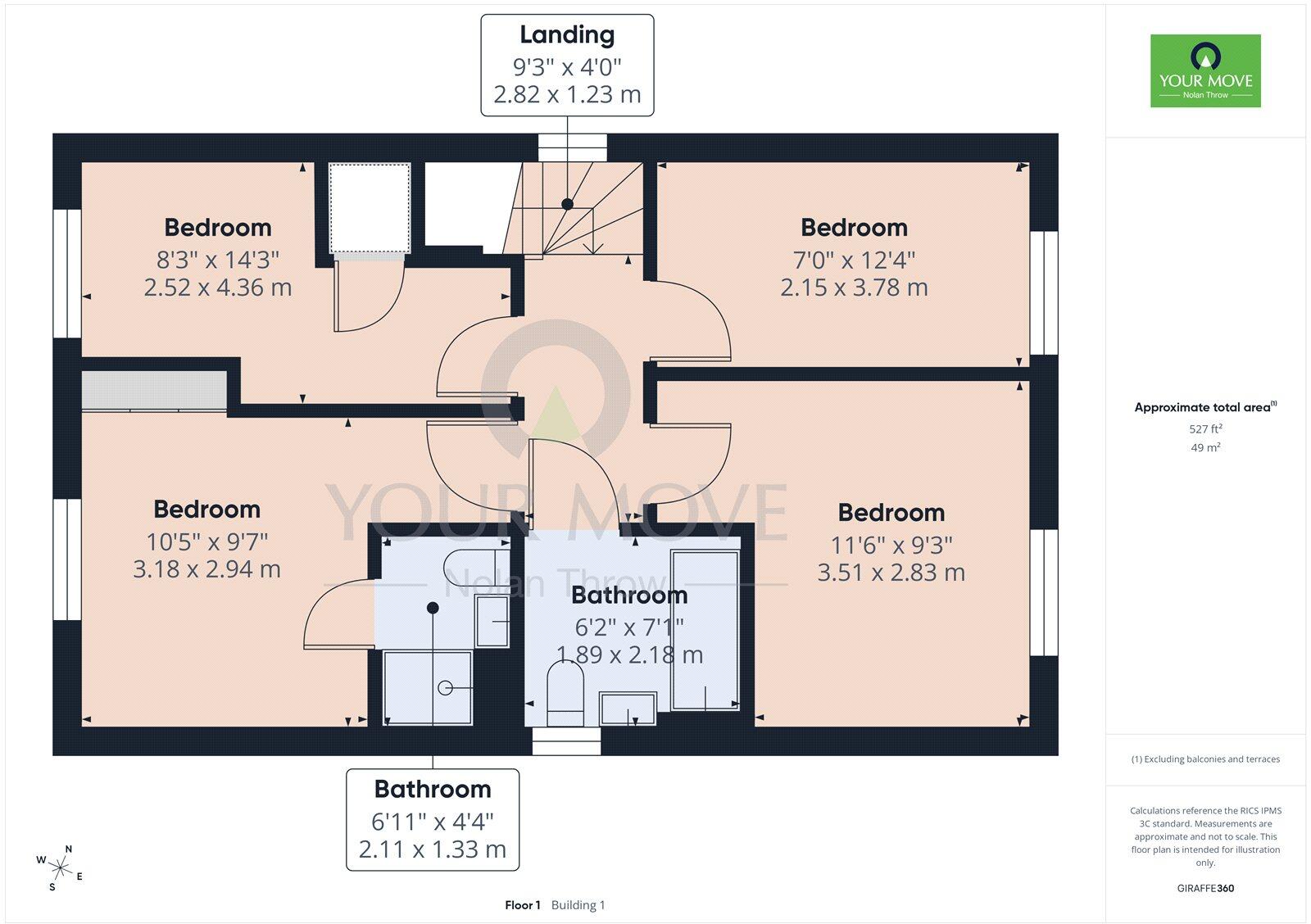 Hadlow Gardens, Kettering, Northamptonshire, NN16 floorplan