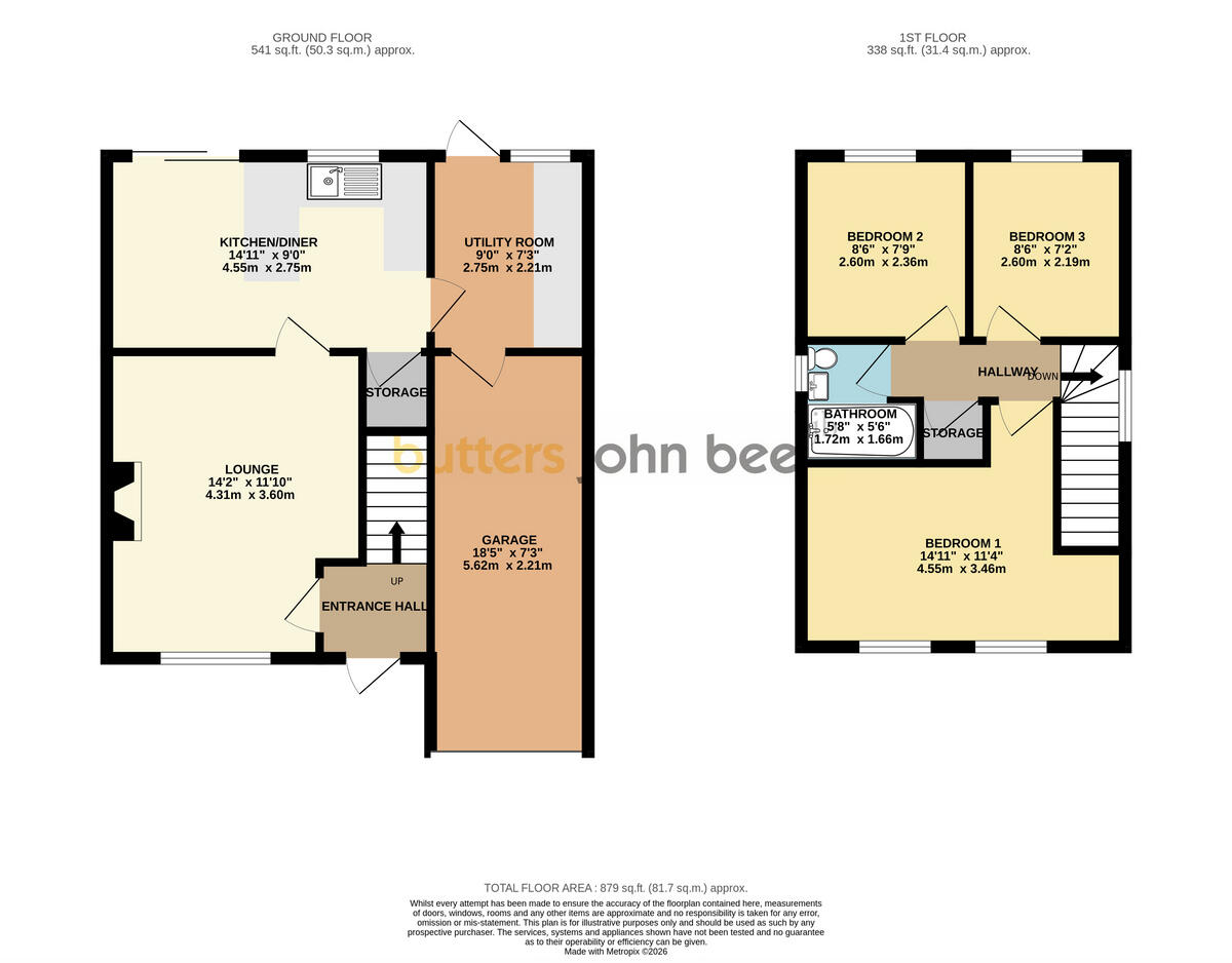 Brookhouse Way, Stafford floorplan