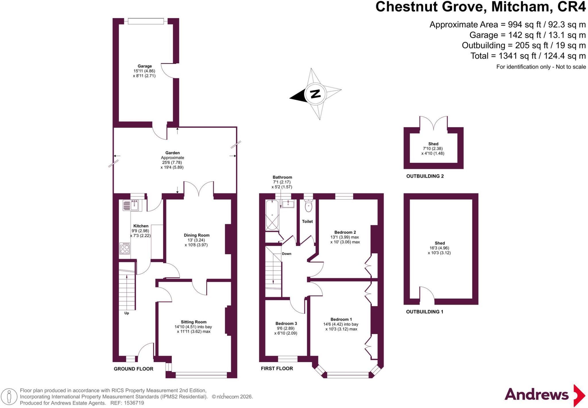 Chestnut Grove, Mitcham, CR4 floorplan