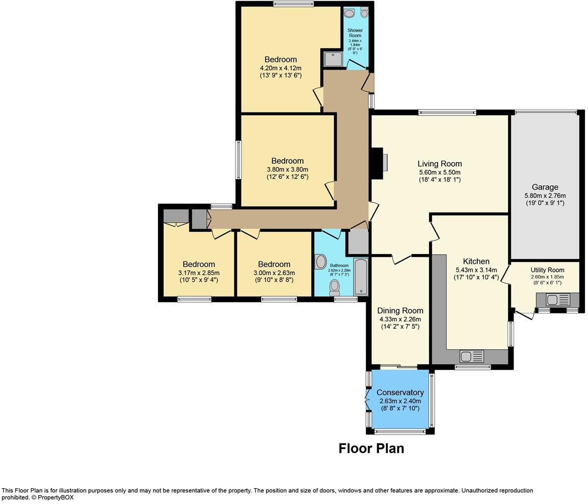 Millbrook Way, Orleton, Ludlow floorplan