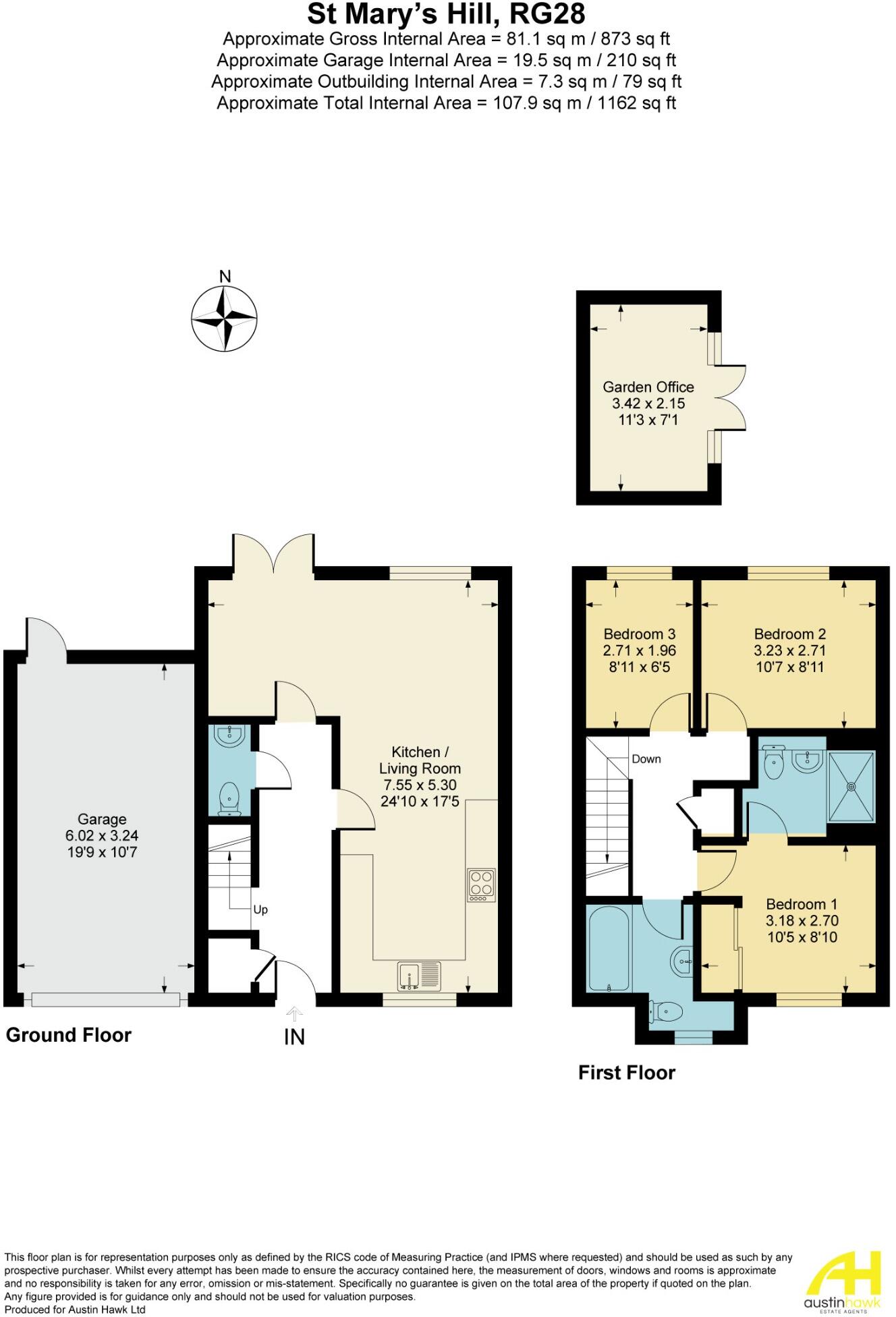 St Marys Hill, Hurstbourne Priors, RG28 7GB floorplan