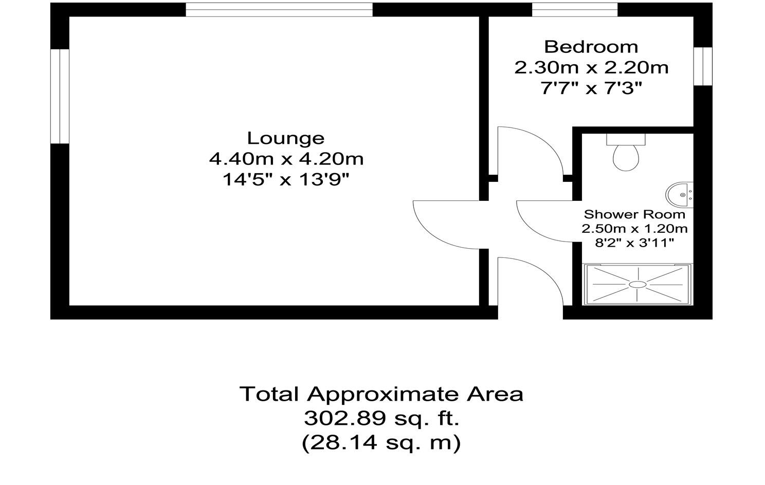 1 bedroom Apartment 1st Floor in Godalming floorplan