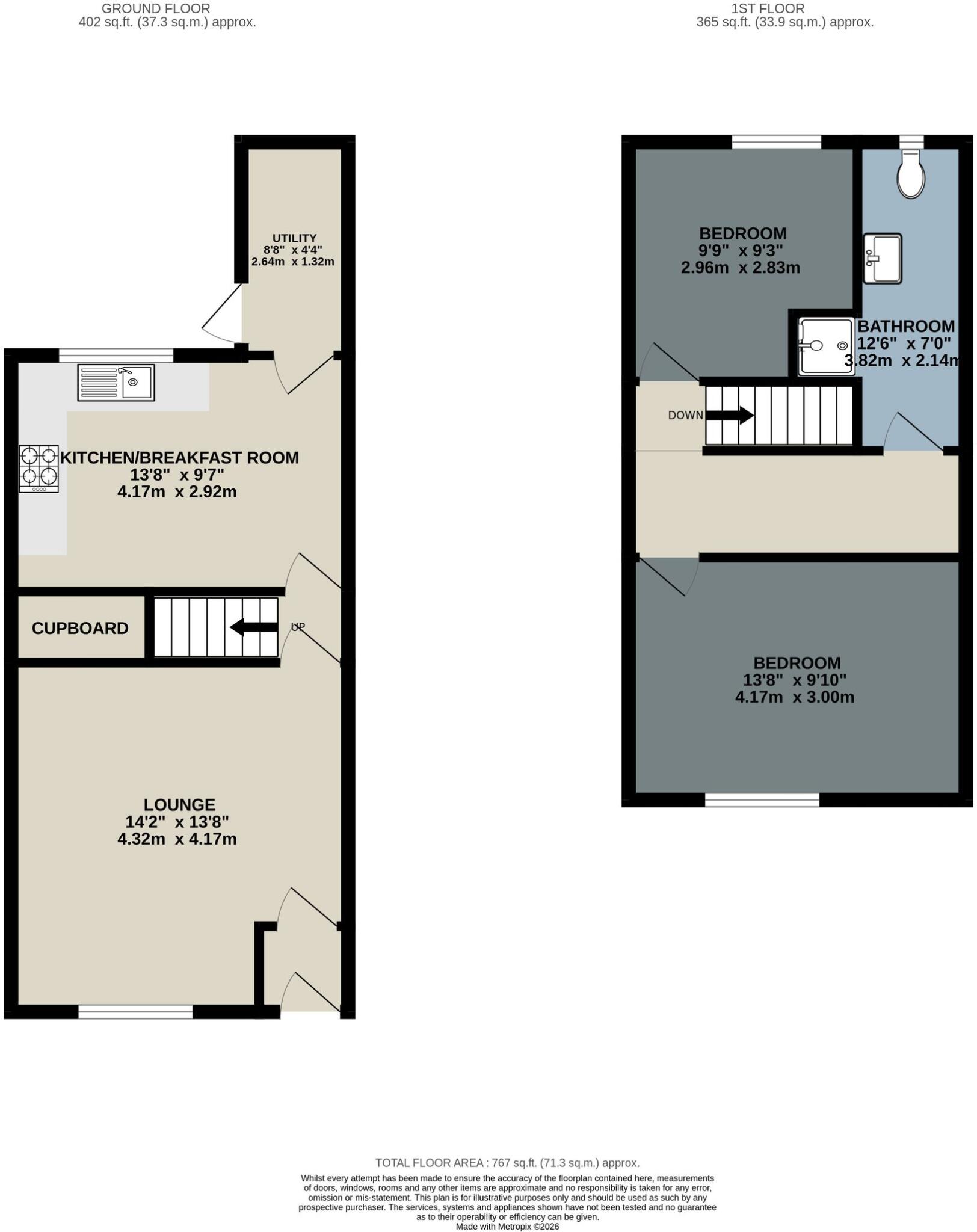 Grosvenor Road , Gee Cross, Hyde floorplan