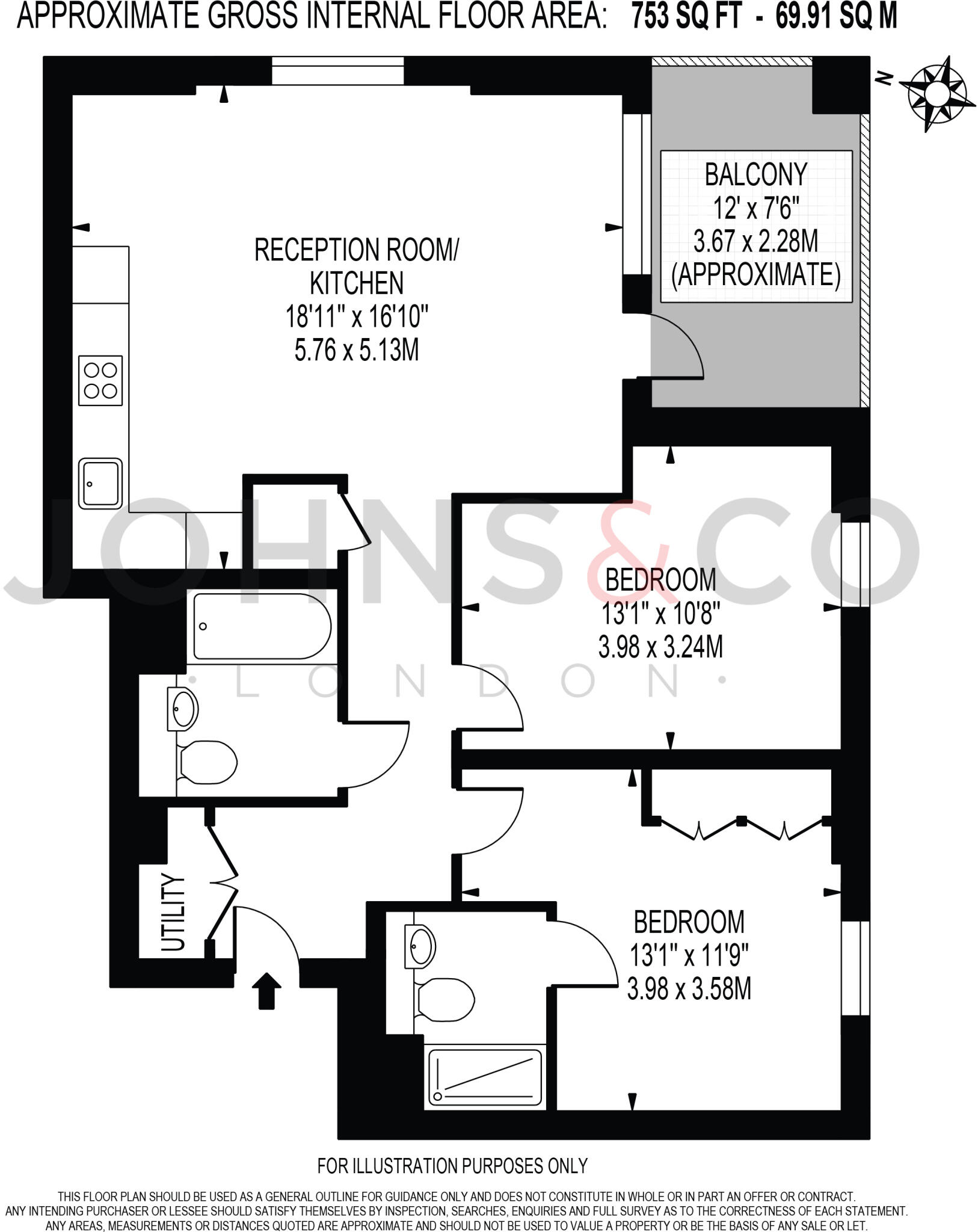 Verdean, Acton, London, W3 floorplan