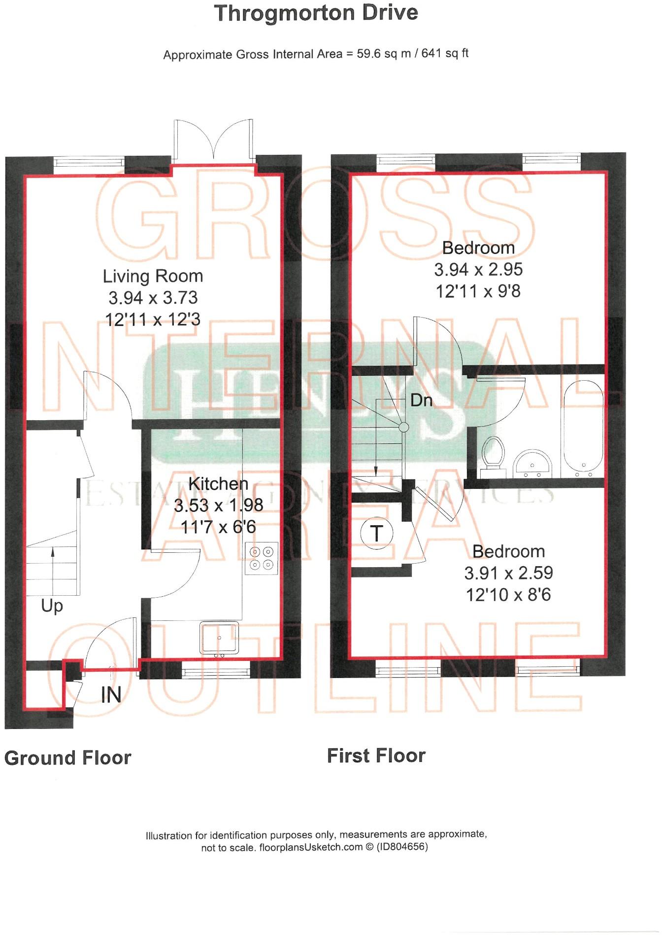 Throgmorton Road, Yateley, Hampshire, GU46 floorplan