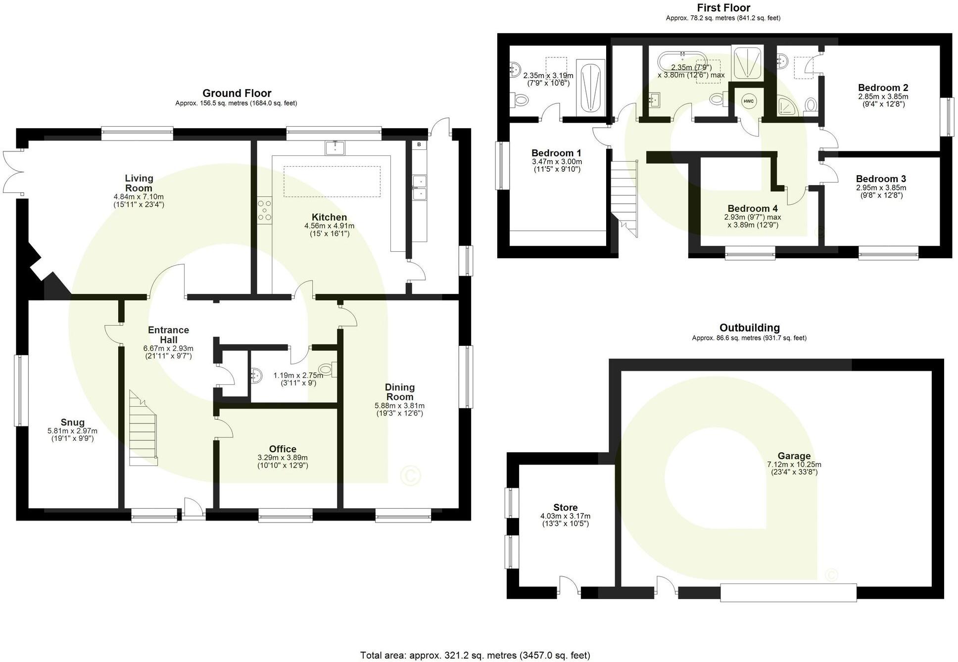 Moss Lane, Chipping, PR3 floorplan