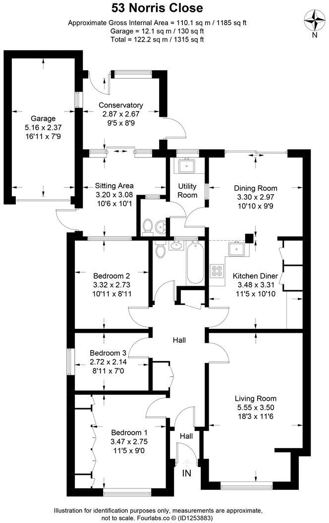 Norris Close, Chiseldon, Swindon floorplan