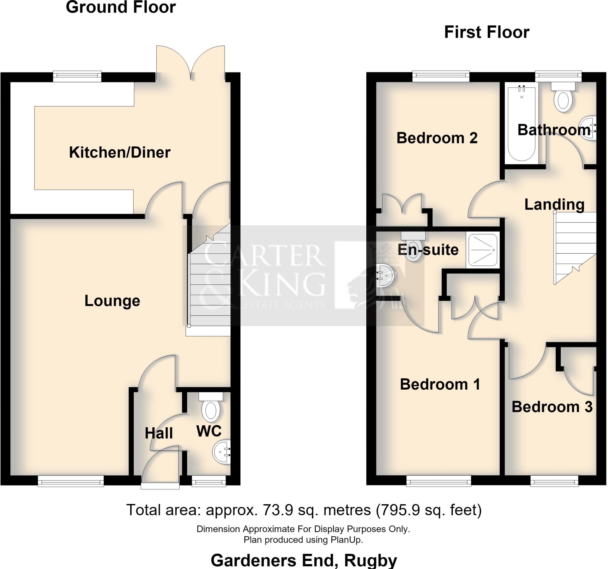 Gardeners End, Rugby floorplan