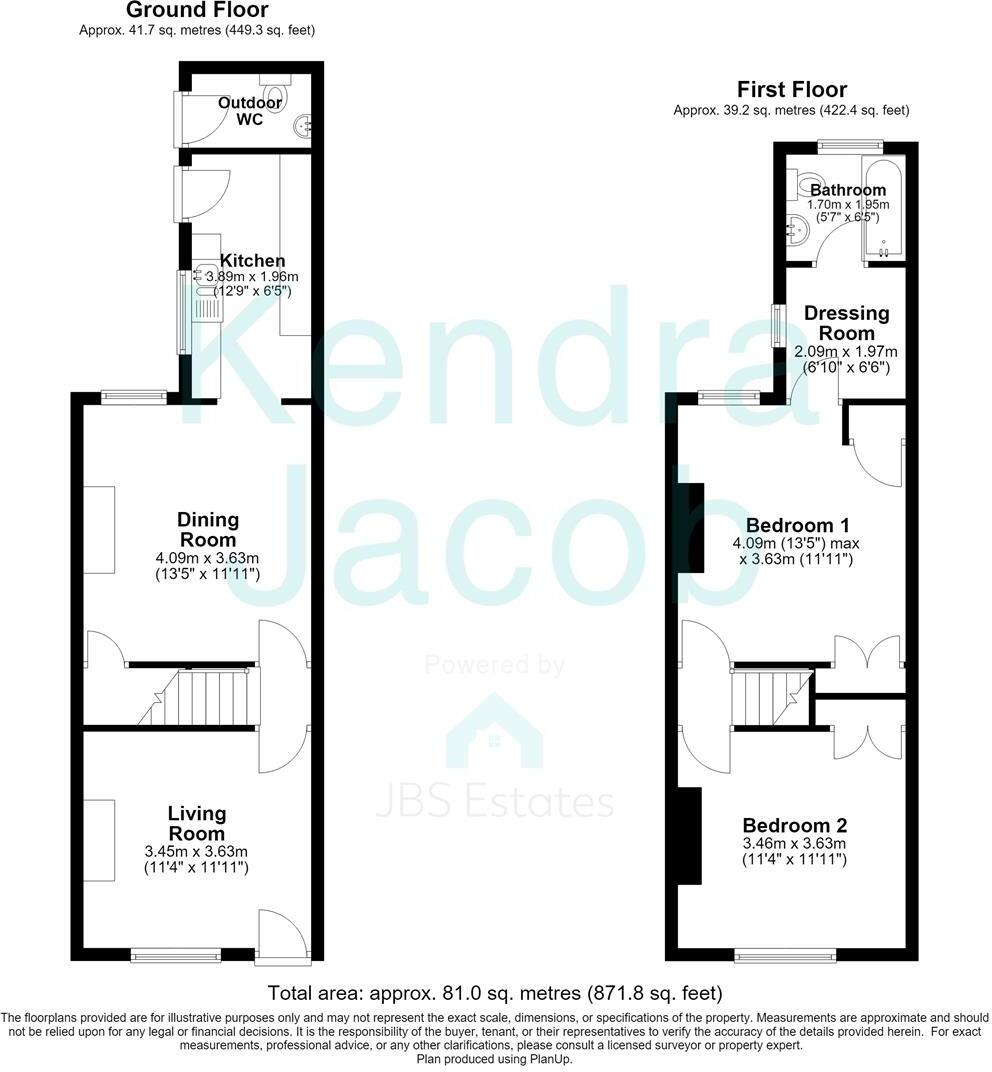 Welbeck Street, Whitwell, Worksop floorplan