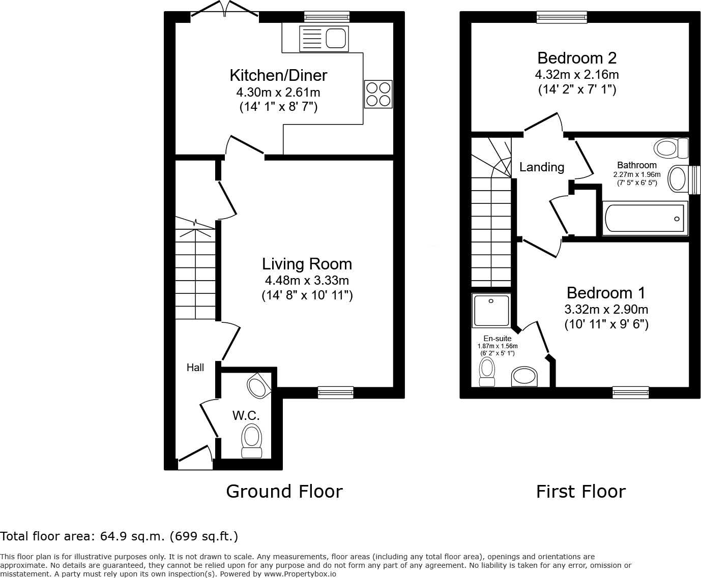 Reeves Avenue, Paddock Wood, Tonbridge, Kent, TN12 floorplan