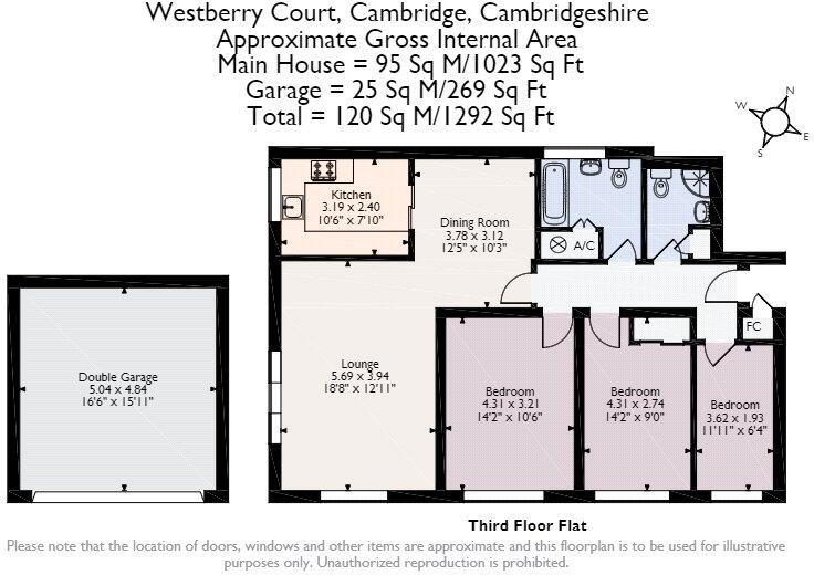 Westberry Court, Cambridge, Cambridgeshire, CB3 floorplan