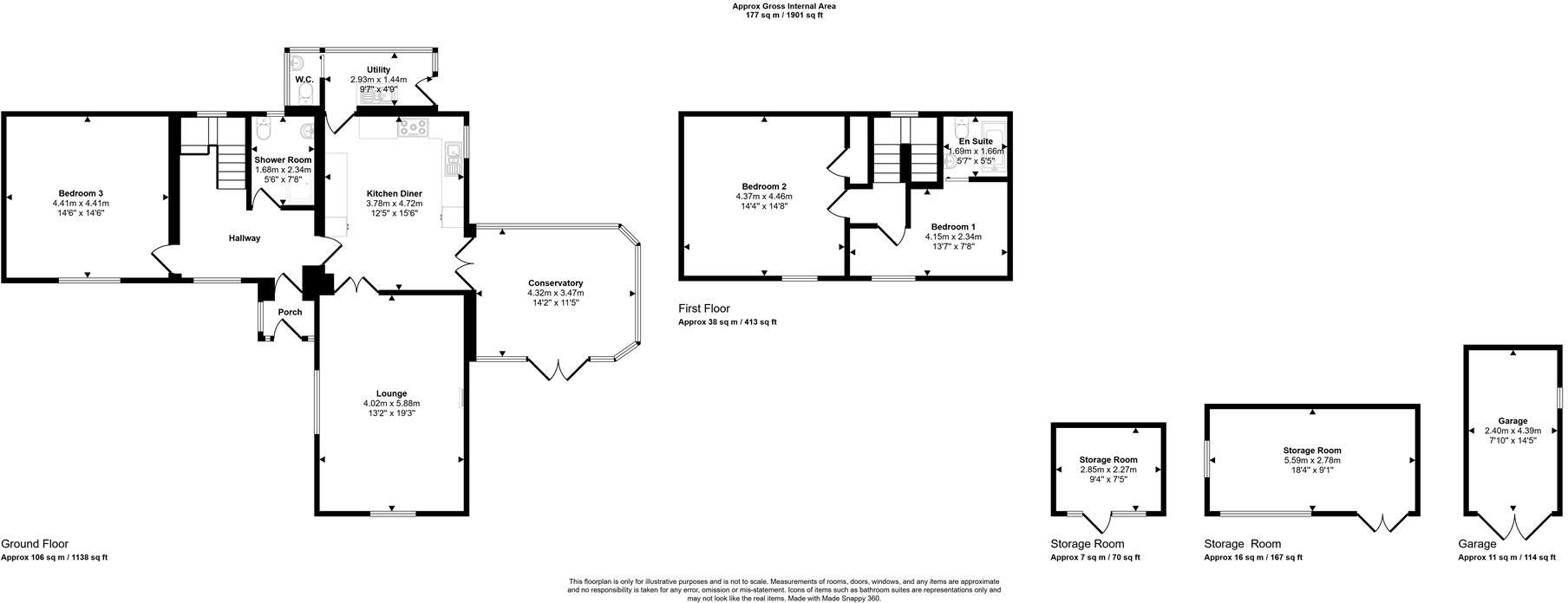 The Gables, Hundleton, Pembroke floorplan