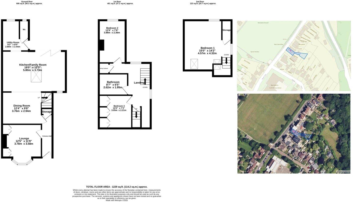 West View Villas, North Lane, West Hoathly, RH19 floorplan