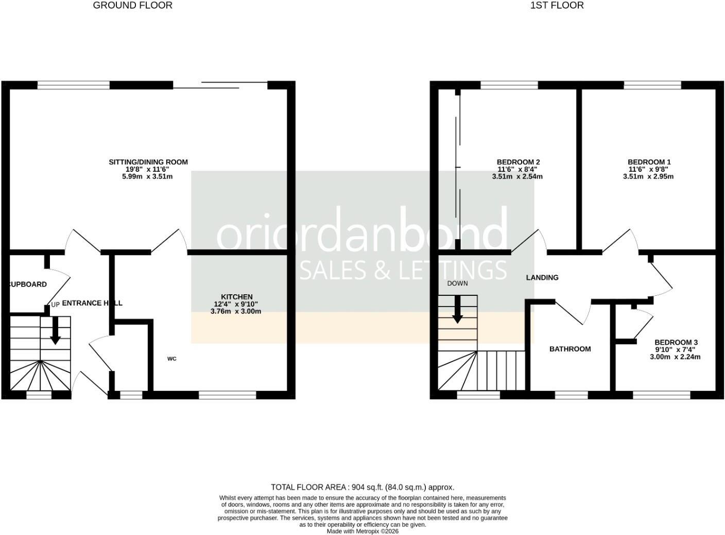 Foxwell Square, Southfields, Northampton NN3 floorplan
