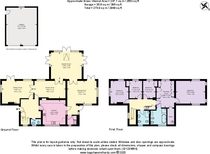 Dedswell Drive, West Clandon, Guildford, Surrey, GU4 floorplan