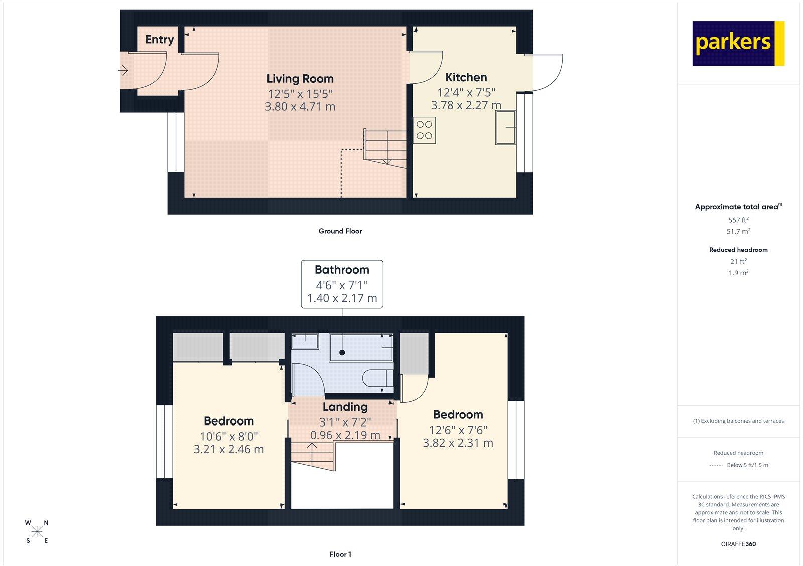 Test Close, Tilehurst, Reading, Berkshire, RG30 floorplan
