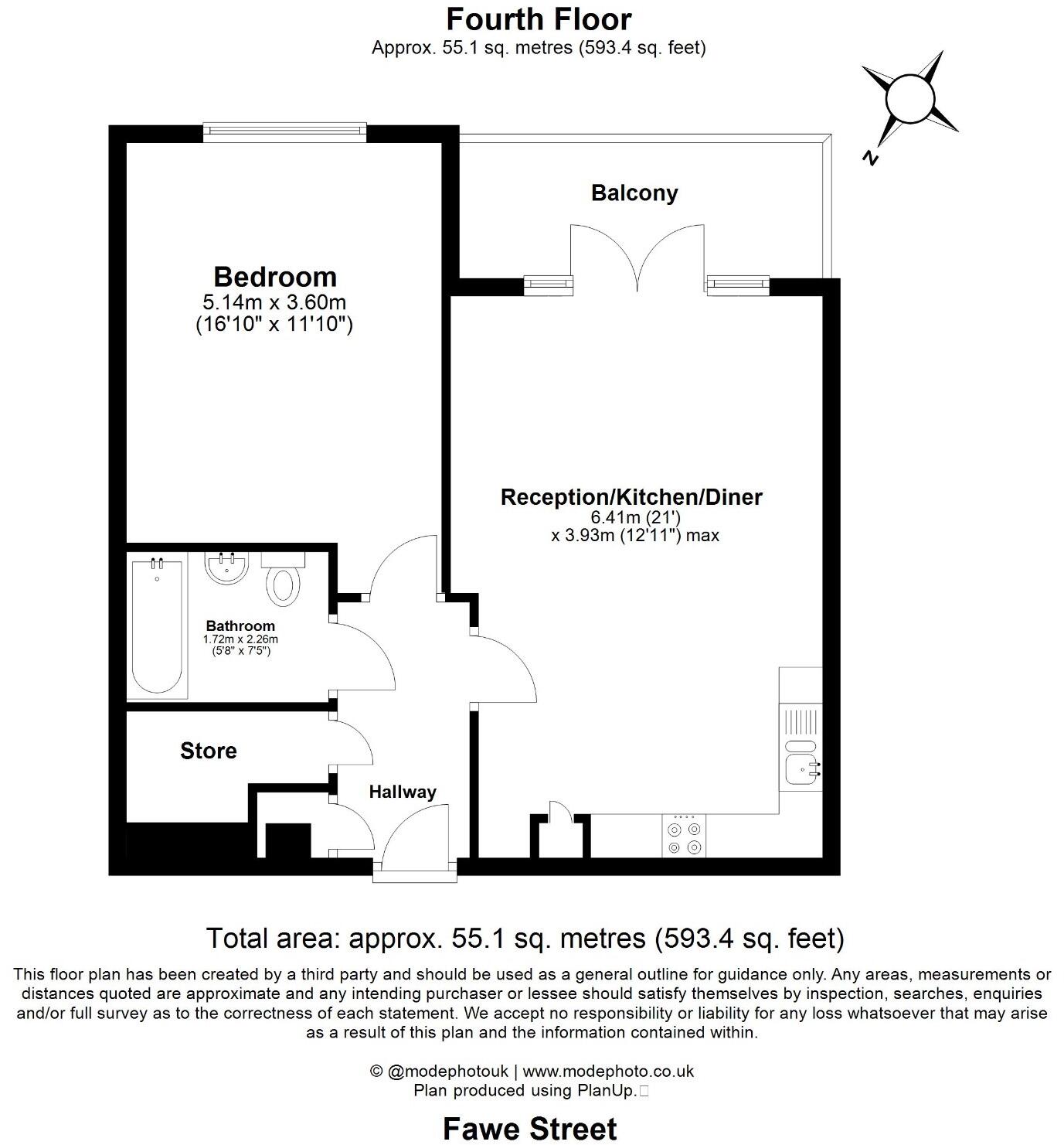 17 Fawe Street, London, Greater London, E14 floorplan