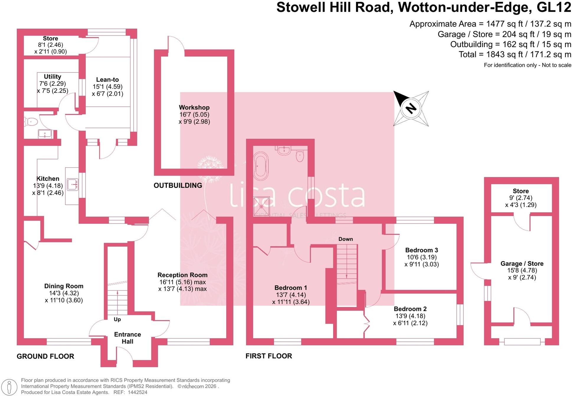 Stowell Hill Road, Tytherington, GL12 floorplan