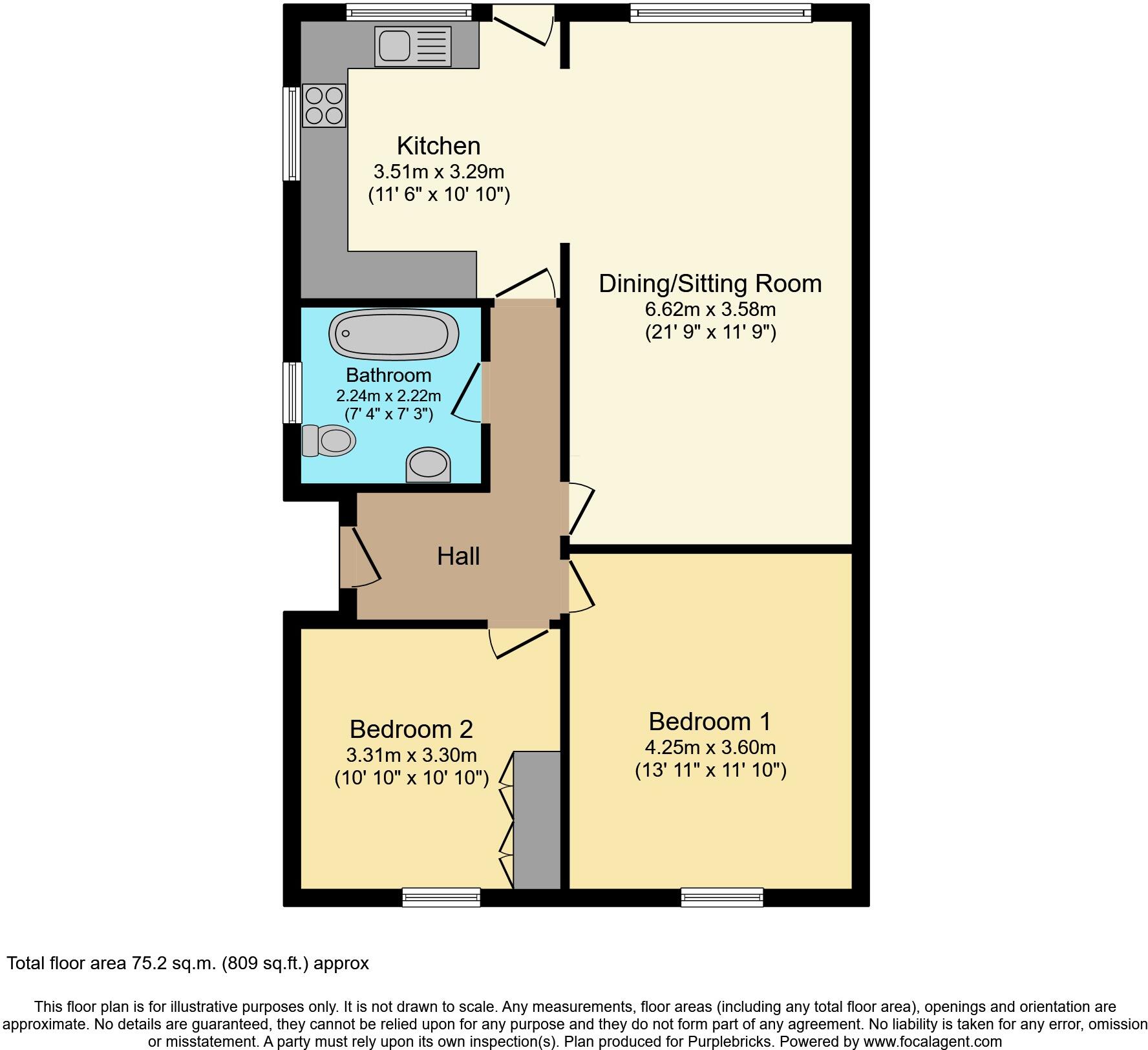 Sugar Lane, Dewsbury, WF12 floorplan