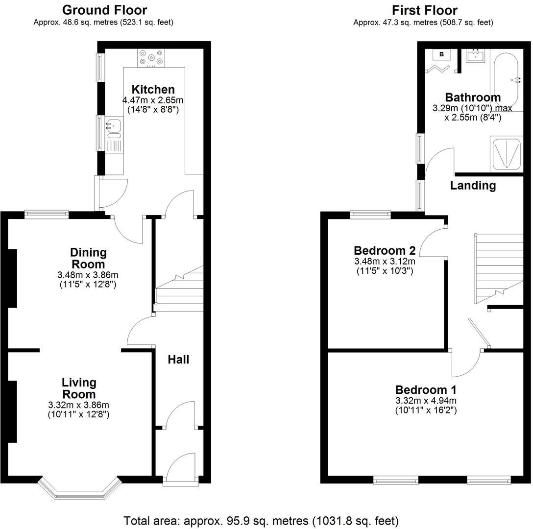 Lewis Terrace, Pontnewynydd, Pontypool floorplan