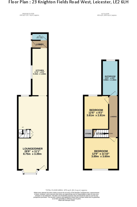 Knighton Fields Road West, Knighton Fields, Leicester floorplan