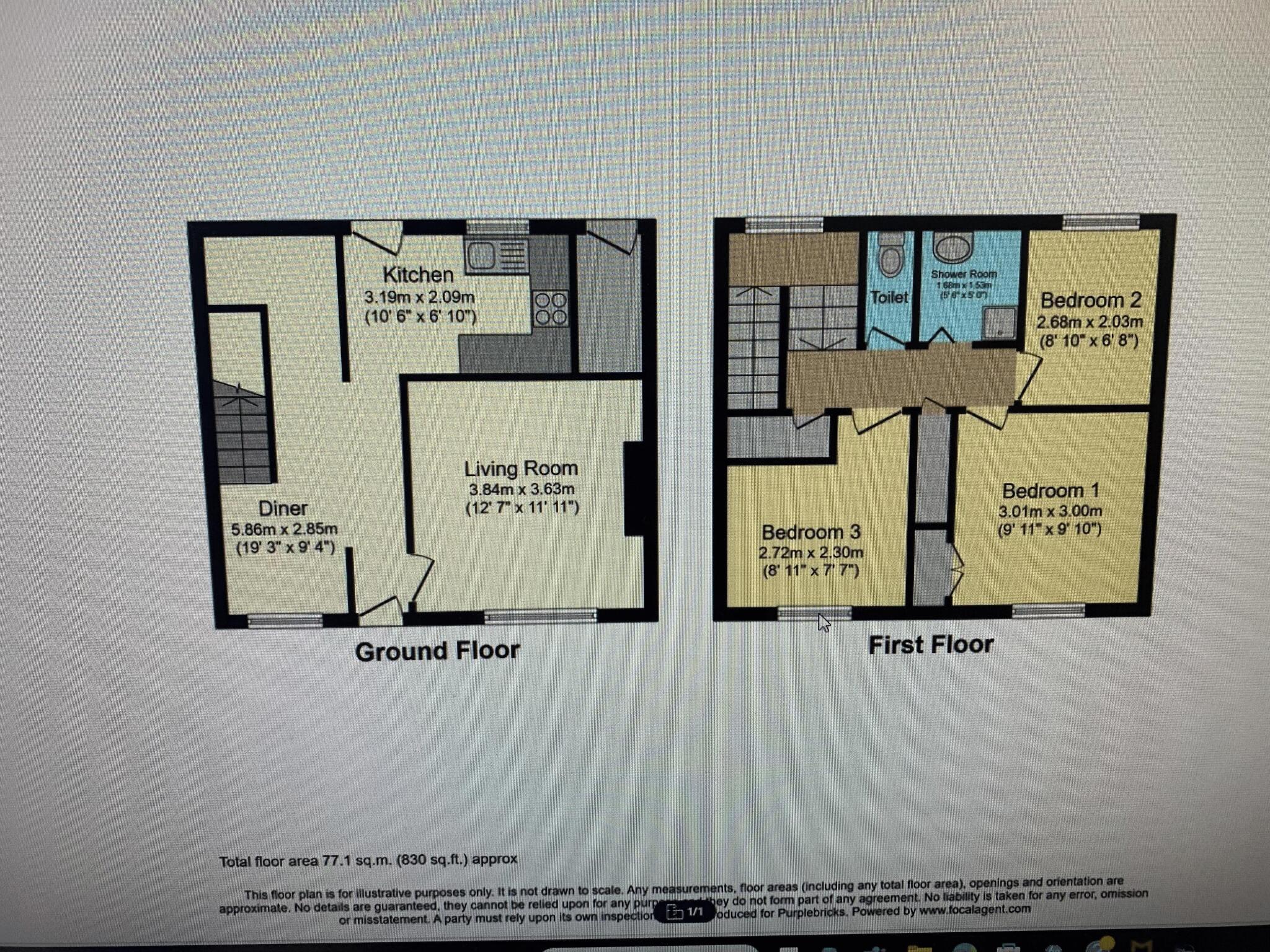 Mile End Row, Melyn, Neath, SA11 2ED floorplan