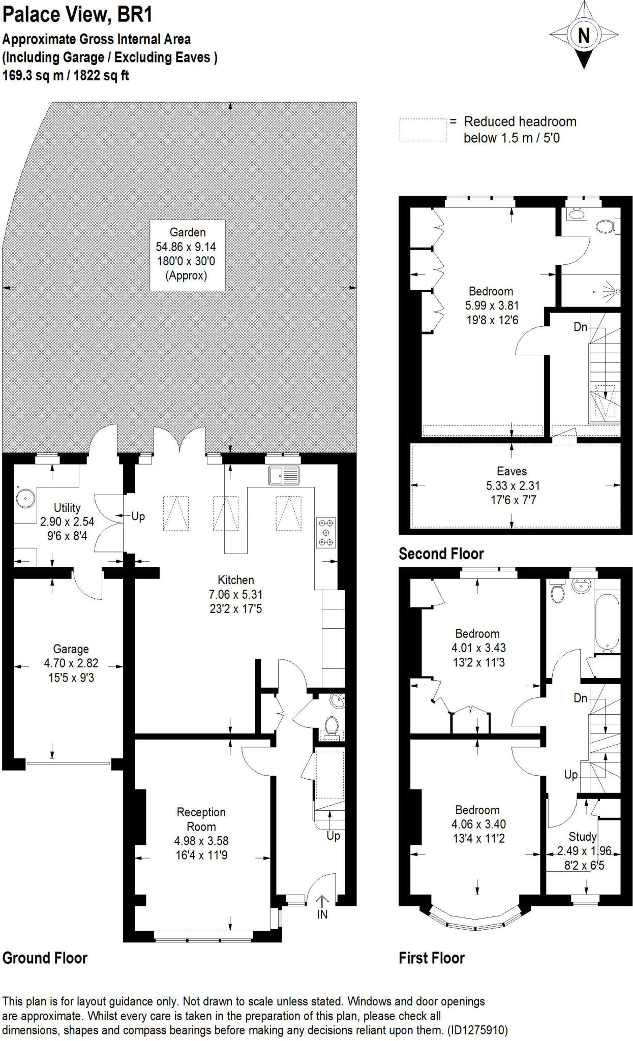 Palace View,  Bromley, BR1 floorplan