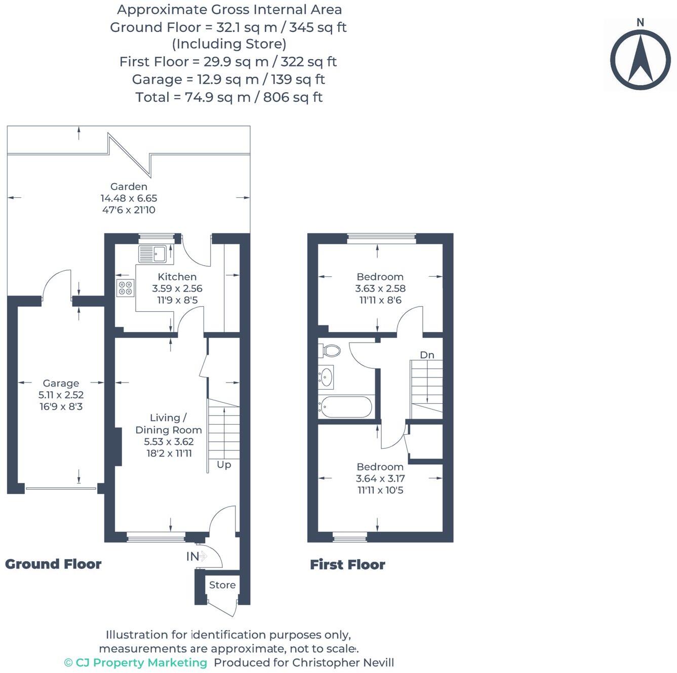Lindsey Road, Denham, UB9 floorplan