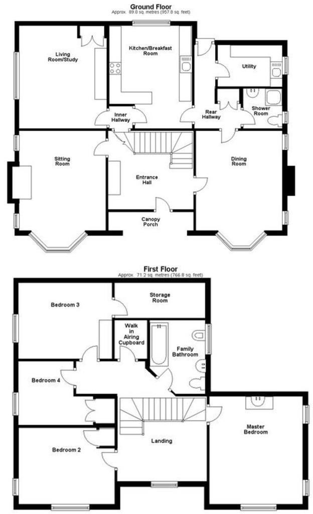 Minster Cote, Much Birch, Hereford with 1.2 acre of Land floorplan