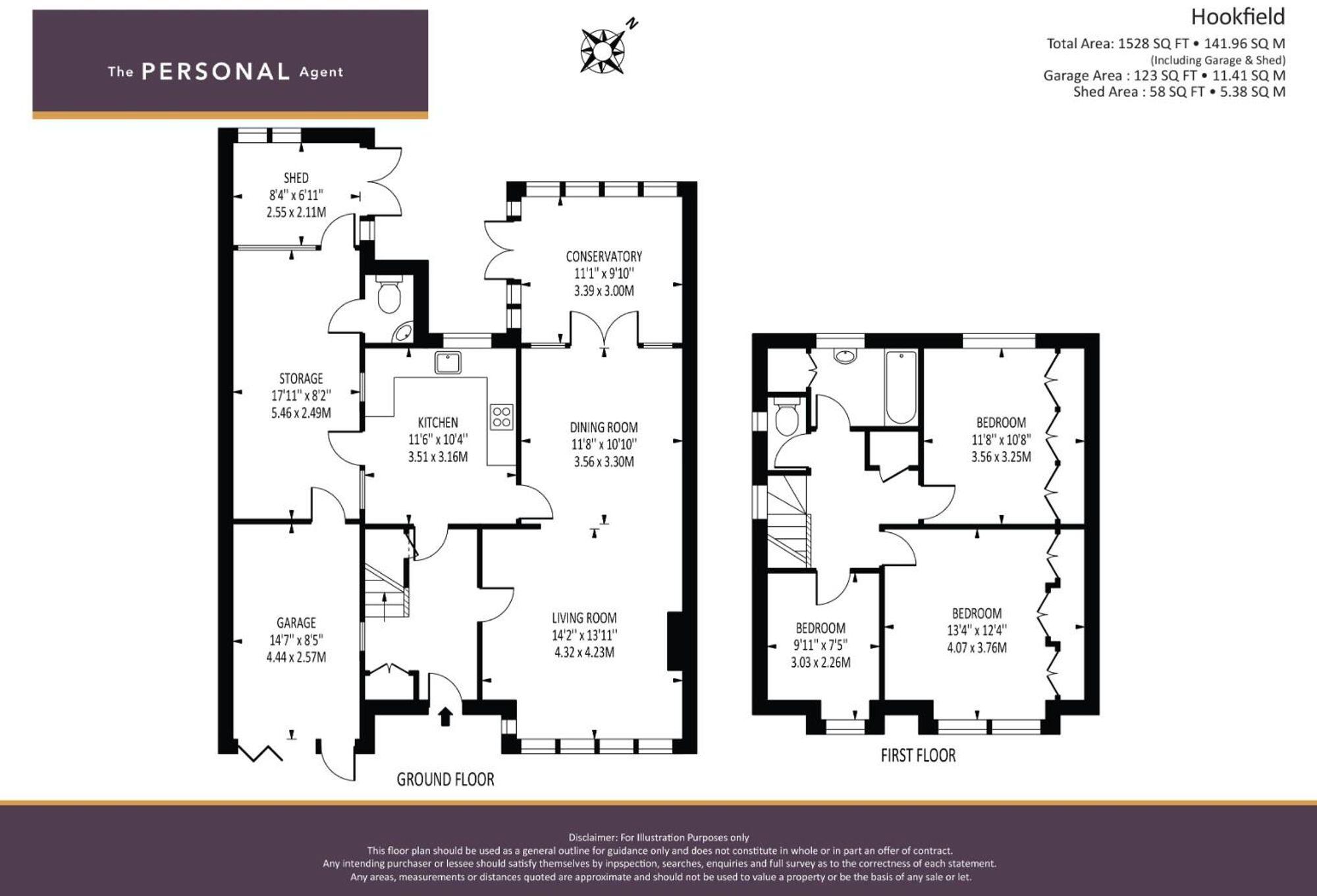 Hookfield, Epsom, KT19 floorplan