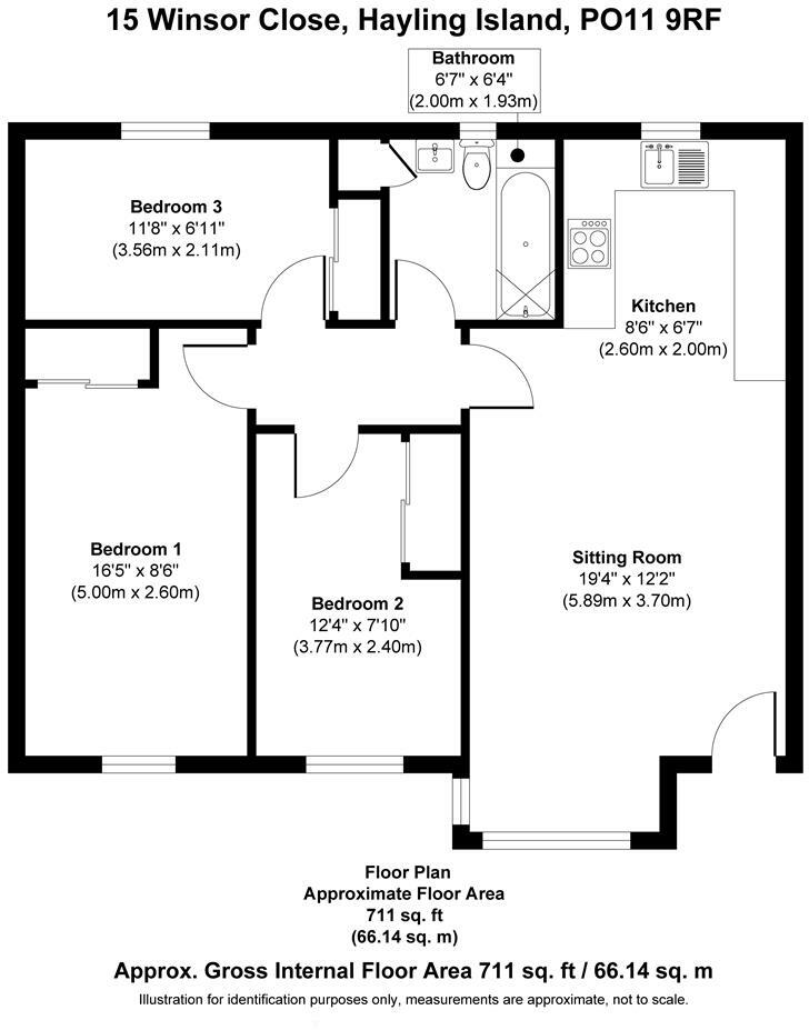 Winsor Close, Hayling Island floorplan