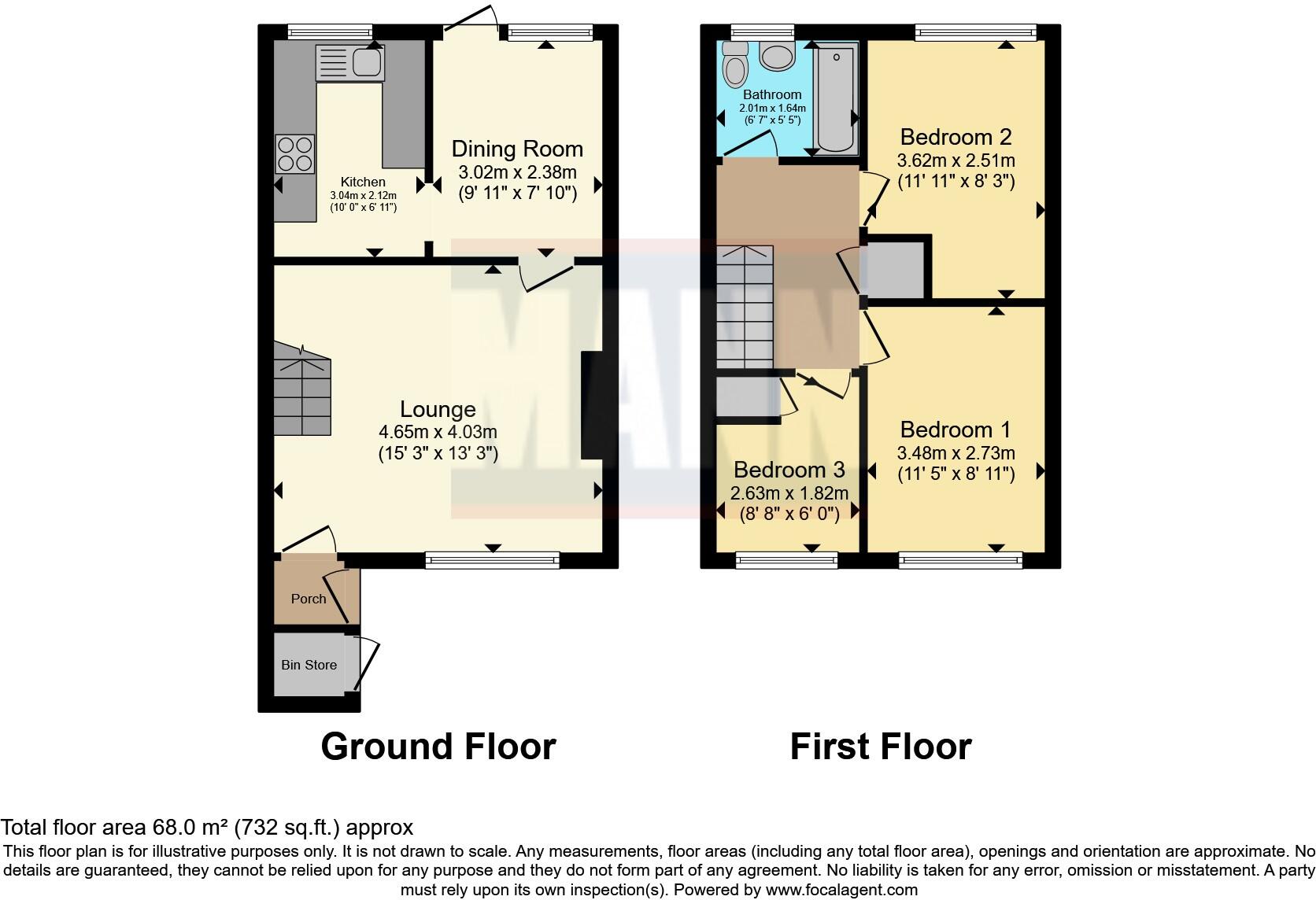 Filton Close, Calmore, Southampton, Hampshire, SO40 floorplan
