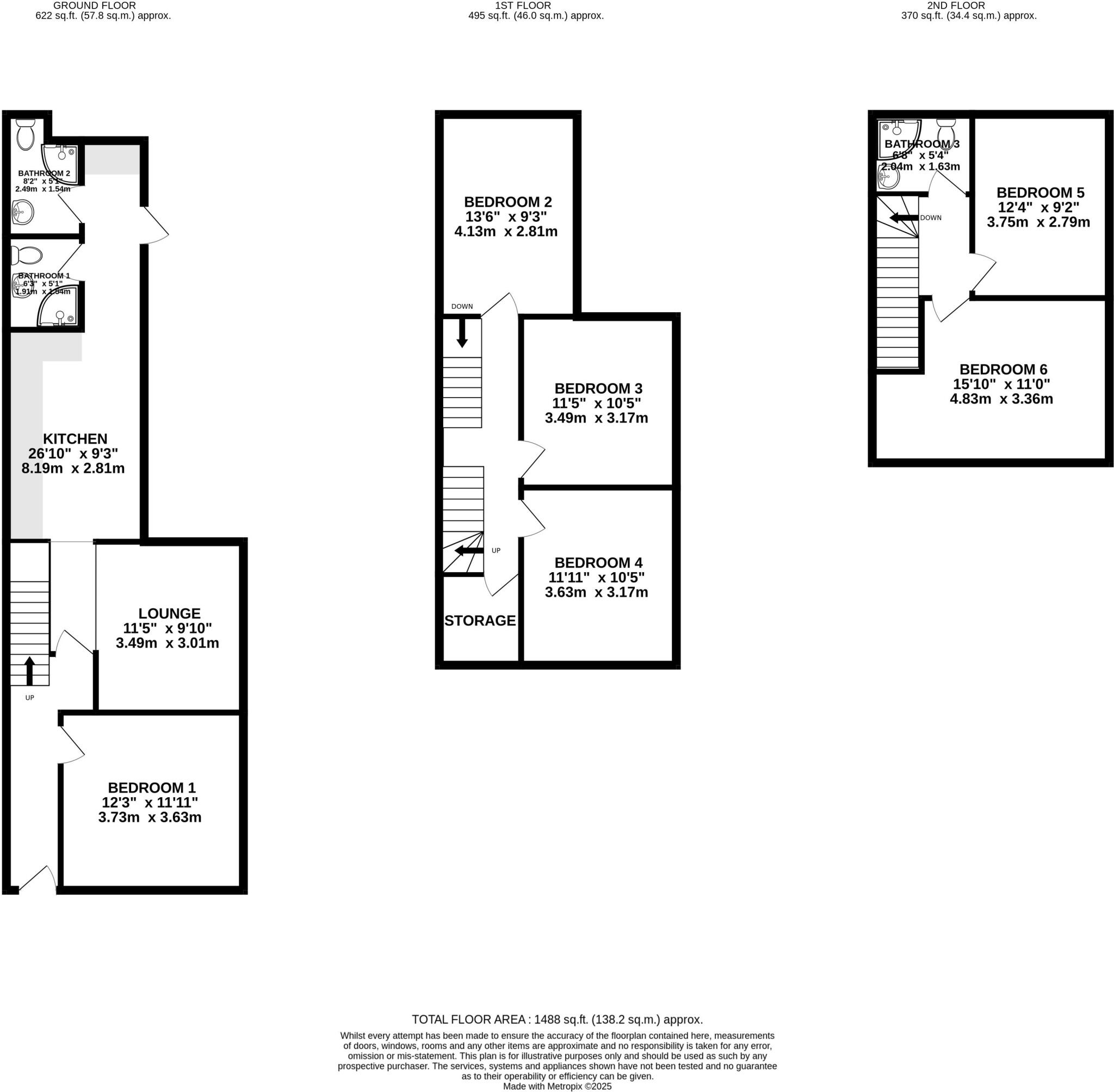 Elm Street, Roath, Cardiff floorplan
