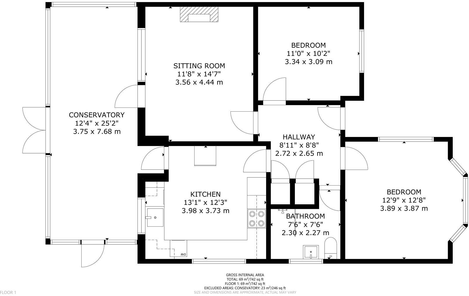 Station Road, Polegate floorplan